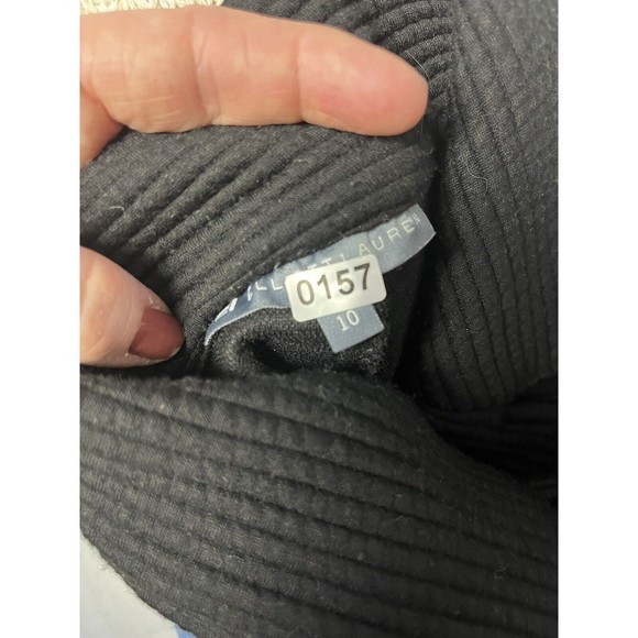 Elliot Lauren Women’s Black Ribbed Blazer Size 10 - Polyester Blend Pockets - Picture 9 of 10